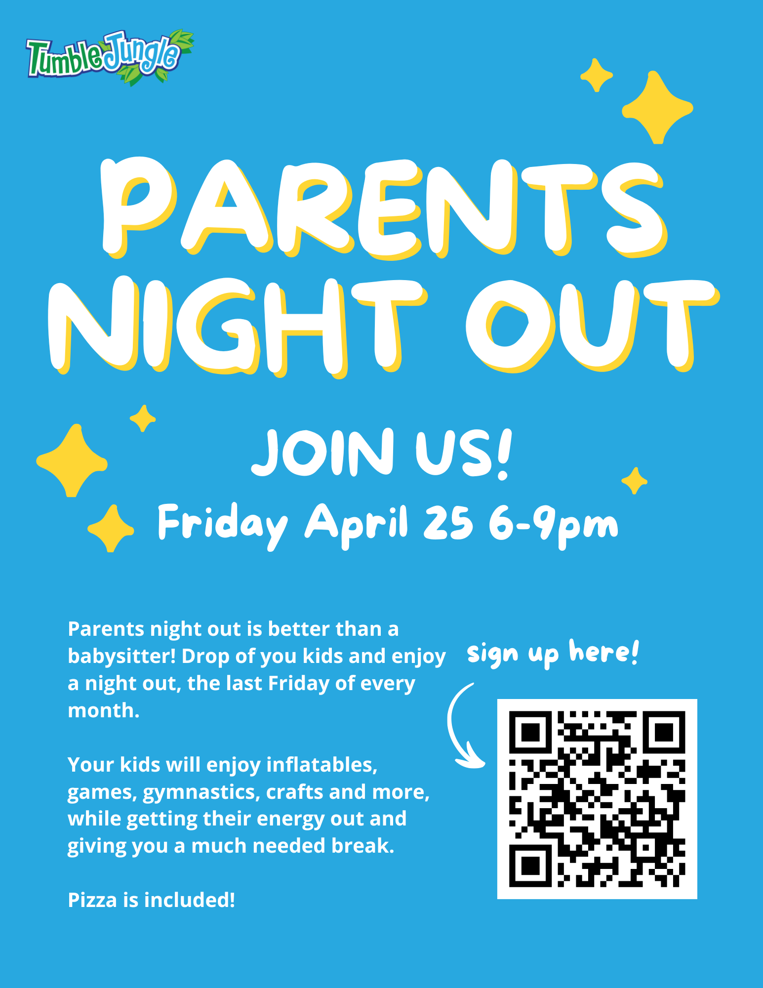 Parents night out flyer