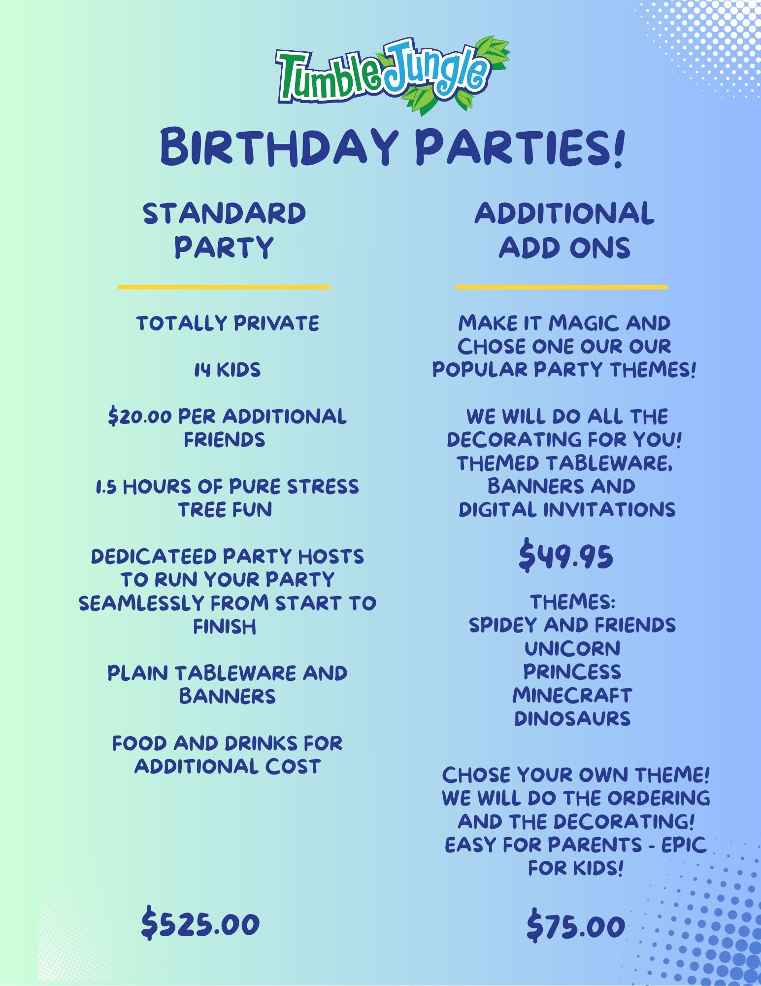 Birthday party flyer 3